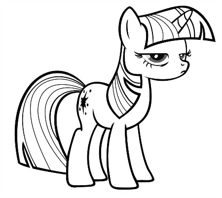 Kolorowanka zła Twilight Sparkle